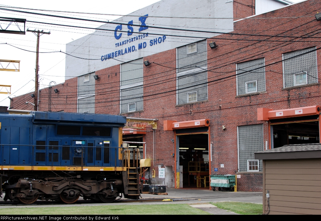 Cumberland Md. CSX Maintenance Shop from E. Offut St.